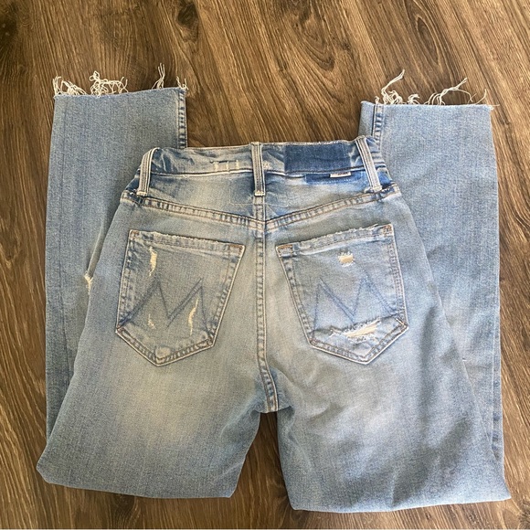MOTHER The Tomcat Raw Hem Light Wash Jeans - Picture 8 of 8